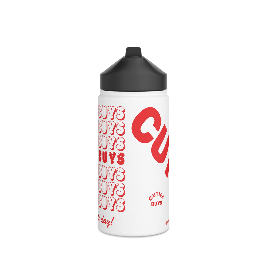 "Total Cutiee" Stainless Steel Water Bottle, Standard Lid