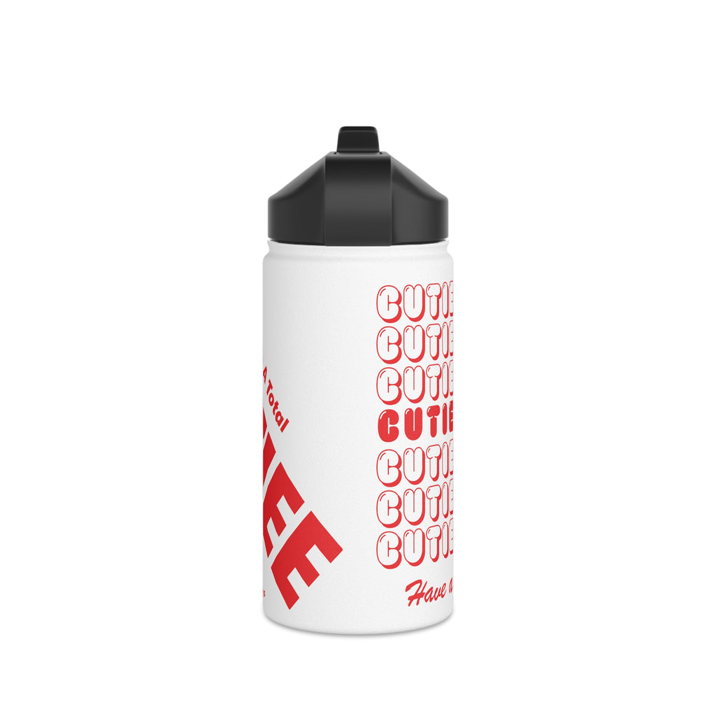 "Total Cutiee" Stainless Steel Water Bottle, Standard Lid