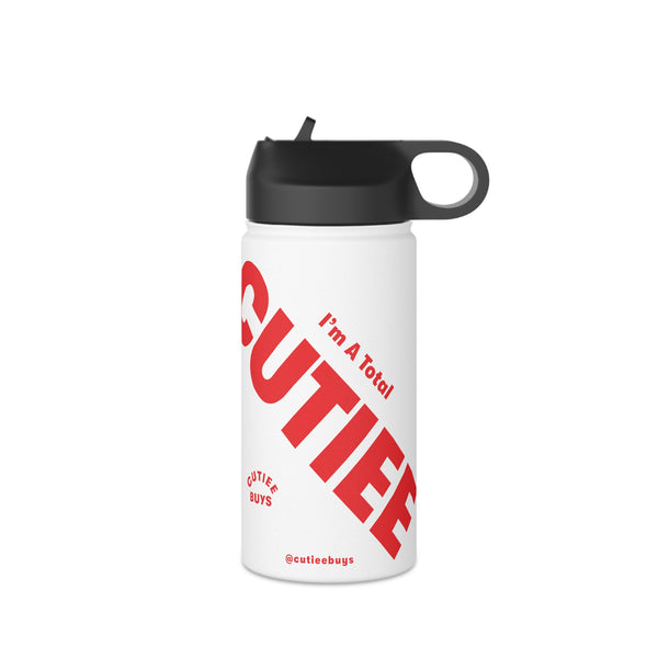 "Total Cutiee" Stainless Steel Water Bottle, Standard Lid