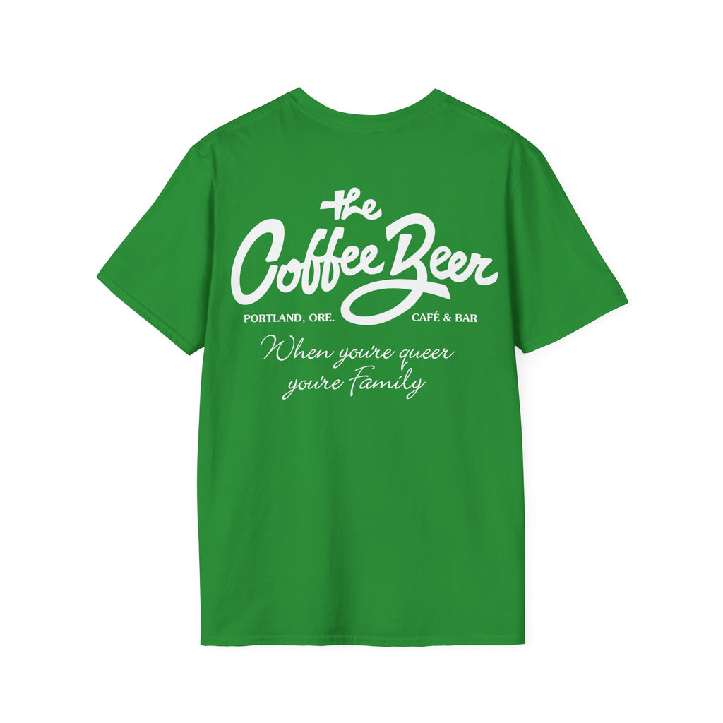 "When You're Queer OG" Unisex Softstyle T-Shirt - Coffee and Beer Design