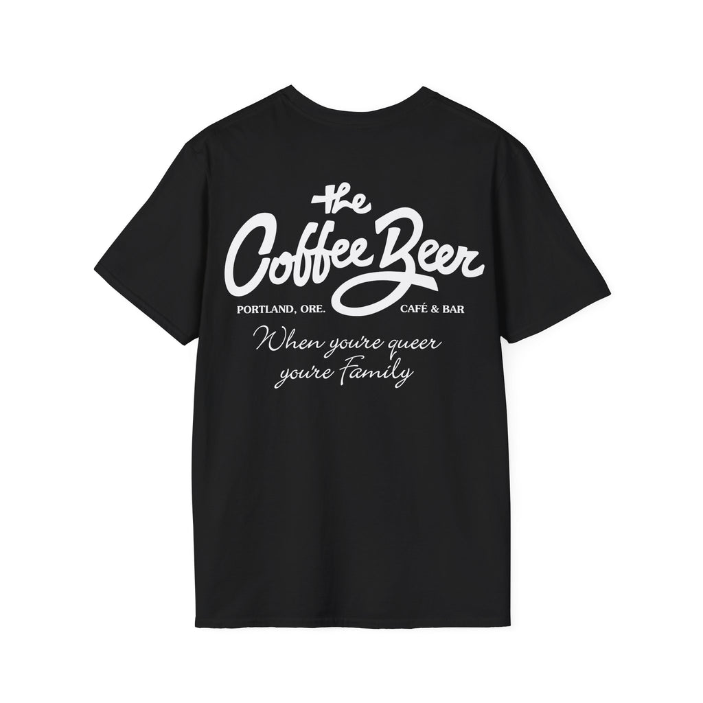 "When You're Queer OG" Unisex Softstyle T-Shirt - Coffee and Beer Design