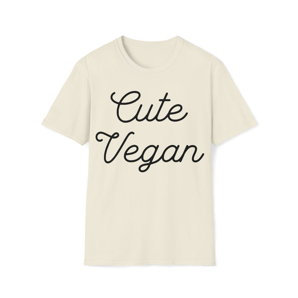 "Cute Vegan" Unisex Softstyle T-Shirt