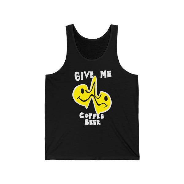 "Give Me Coffee Beer" Unisex Jersey Tank