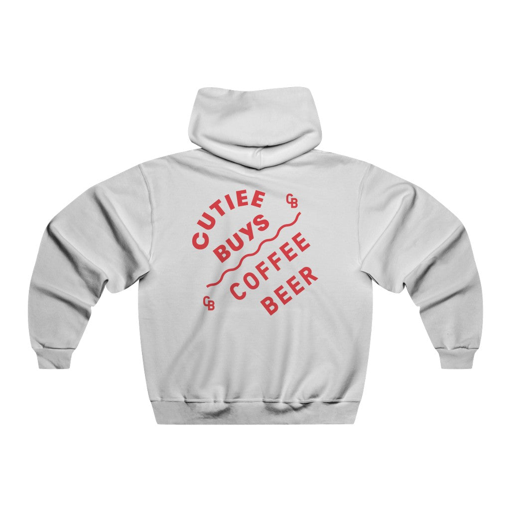 "Cute Cute Cute" Red Men's NUBLEND® Hooded Sweatshirt