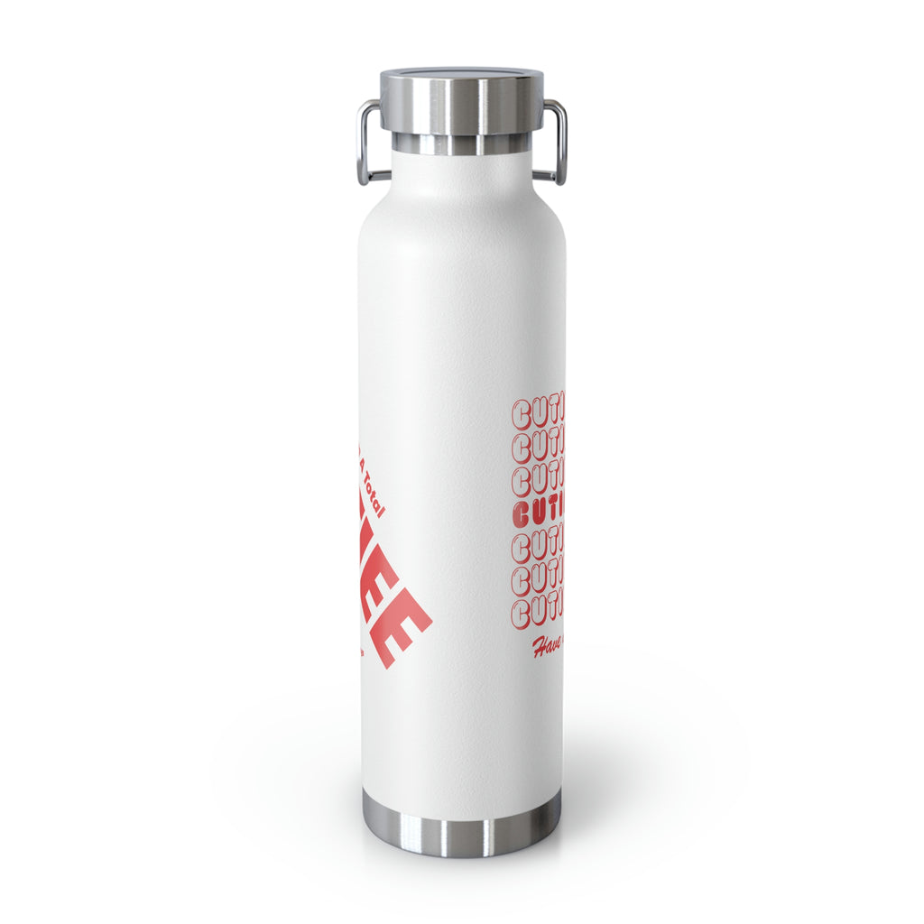 "Have A Cute Day" Copper Vacuum Insulated Bottle, 22oz