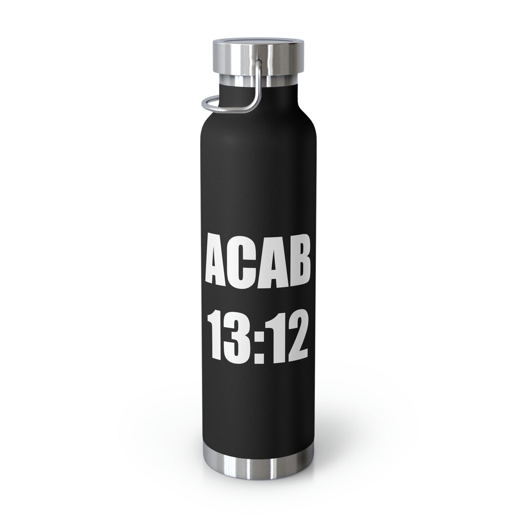 "All Coffee All Beer" Copper Vacuum Insulated Bottle, 22oz