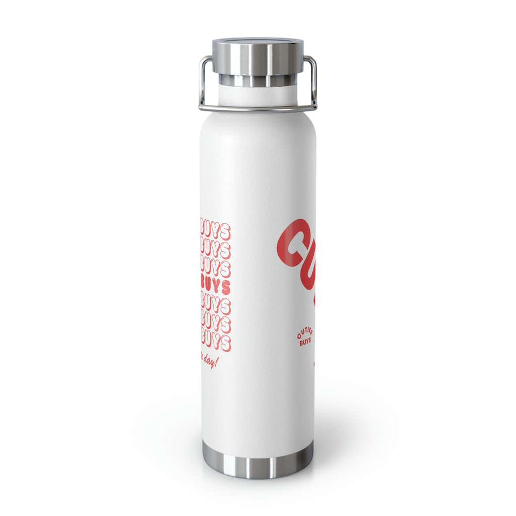"Have A Cute Day" Copper Vacuum Insulated Bottle, 22oz