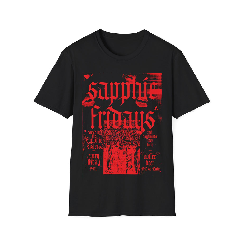 Sapphic Fridays — Gothic Lip Print Tee