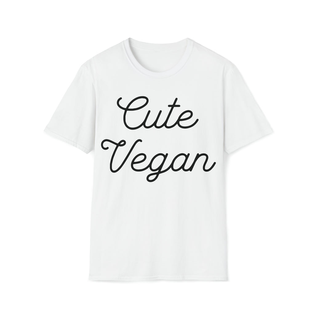"Cute Vegan" Unisex Softstyle T-Shirt