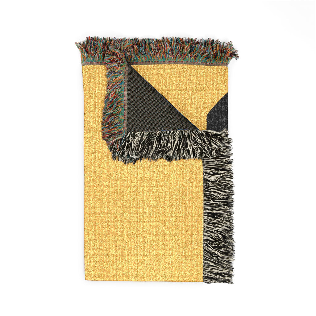 Coffee & Beer Cross Woven Blanket – Retro Bar Kitchen Throw