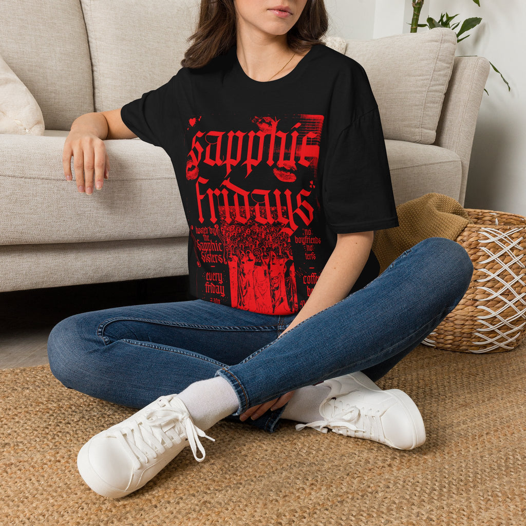 Sapphic Fridays — Gothic Lip Print Tee