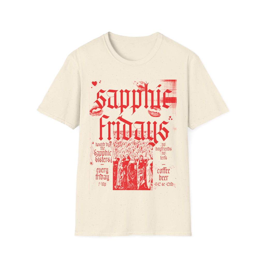 Sapphic Fridays — Gothic Lip Print Tee