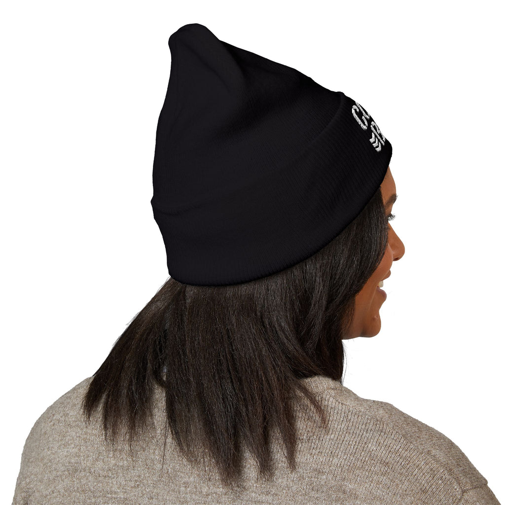 Coffee Beer Bullet Club Embroidered Cuffed Beanie — Funny Barista & Brewer Winter Hat