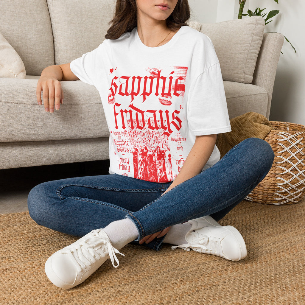 Sapphic Fridays — Gothic Lip Print Tee