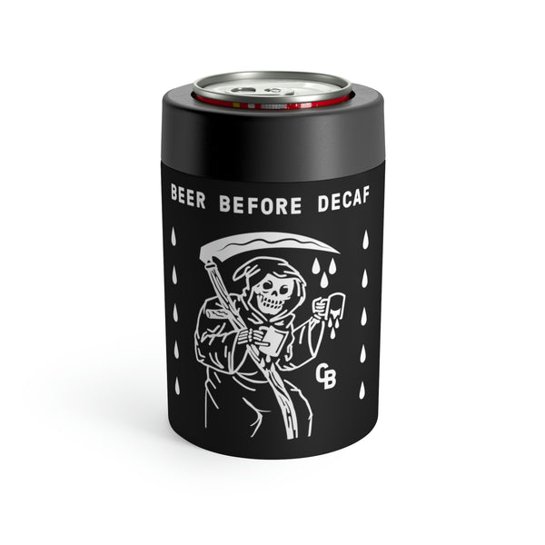 "Beer Before Decaf" Can Holder